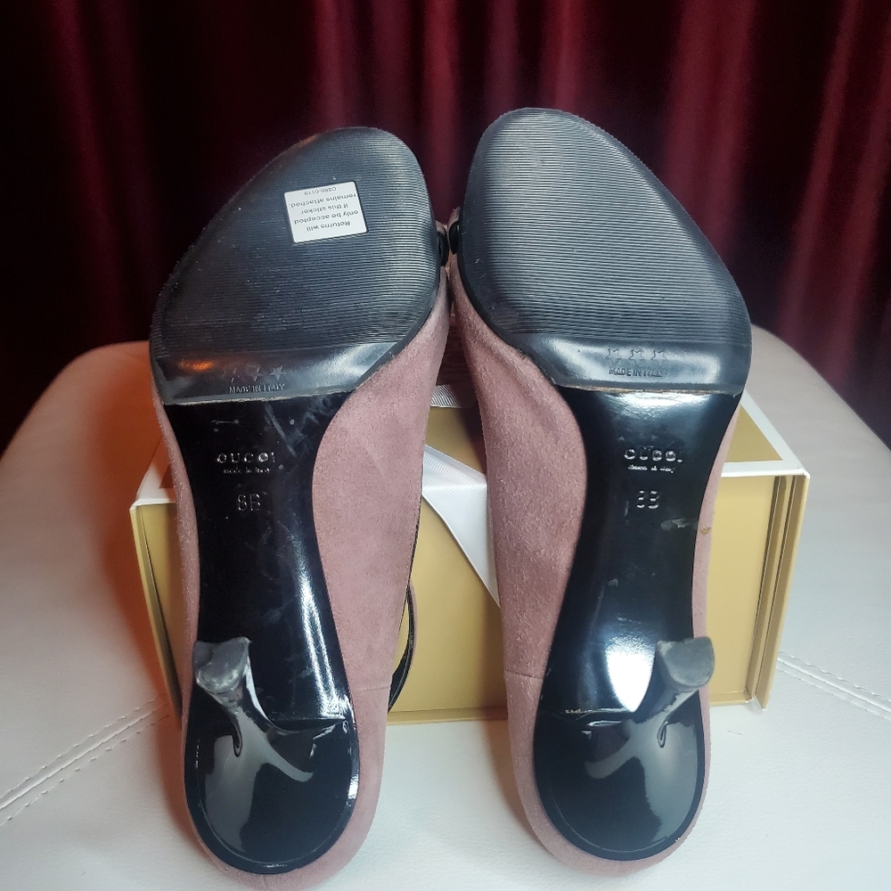 Gucci suede heels size 38 (8) - Picture 4 of 5